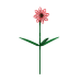 Bloem Gerbera- Brixies- nano-bouwsteentjes