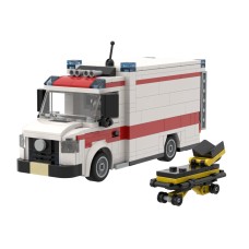 Bouwpakket Ambulance, Brixies Plus Bouwpakket Ambulance, Brixies Plus