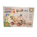 Constructieset Constructor Junior Shovel/ Bulldozer 3 in 1 van hout-  88 onderdelen