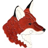 Intarsia Vos - Schilderen en Puzzelen- hout
