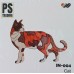 Intarsia Kat/ Poes - Schilderen en Puzzelen- hout
