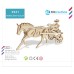 Bouwpakket Paard met Sulky- hout