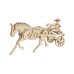 Bouwpakket Paard met Sulky- hout