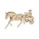 Bouwpakket Paard met Sulky- hout