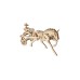 Bouwpakket Paard met Sulky- hout