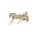 Bouwpakket Paard met Sulky- hout