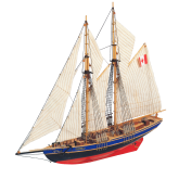 Modelbouw Schip Zeilschip Schoener 'Bluenose II' van hout