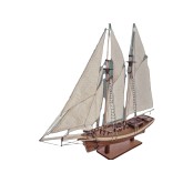 Modelbouw Schip Platbodem Pailebote  'Mistral' van hout