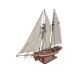 Modelbouw Schip Platbodem Pailebote  'Mistral' van hout