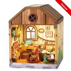 DIY Miniature Scene 3D Bedroom Slaapkamer met LED- verlichting- MDF DIY Miniature Scene 3D Bedroom Slaapkamer met LED- verlichting- MDF