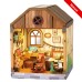 DIY Miniature Scene 3D Bedroom Slaapkamer met LED- verlichting- MDF DIY Miniature Scene 3D Bedroom Slaapkamer met LED- verlichting- MDF