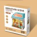 DIY Miniature Scene 3D Koffiehuis met LED- verlichting- MDF