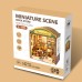 DIY Miniature Scene 3D Boekwinkel met LED- verlichting- MDF