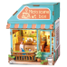 DIY Miniature Scene 3D Koffiehuis met LED- verlichting- MDF DIY Miniature Scene 3D Koffiehuis met LED- verlichting- MDF