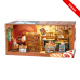 DIY Miniature Scene 3D Bakkerswinkel met LED- verlichting- MDF DIY Miniature Scene 3D Bakkerswinkel met LED- verlichting- MDF