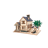 Bouwpakket Strandhuisje Beach House van hout- kleur Bouwpakket Strandhuisje Beach House van hout- kleur