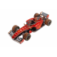 Bouwpakket Formule 1 Racer Rood/ Zwart van hout- mechanisch