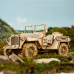 Bouwpakket Army Field Car/ Jeep van hout- mechanisch
