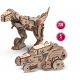 Bouwpakket Dino- Car Transformer Mechanisch- hout