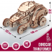 Bouwpakket Dino- Car Transformer Mechanisch- hout