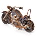 Bouwpakket Motor Yankeer Chopper van hout- gekleurd