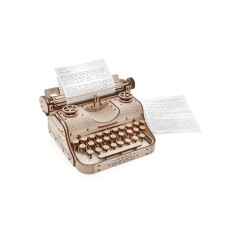 Bouwpakket Typemachine Typewriter Mechanisch- hout