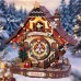 Bouwpakket Koekoeksklok Kerst Mechanisch (USB) gekleurd Robotime- Rolife- hout Bouwpakket Koekoeksklok Kerst Mechanisch (USB) gekleurd Robotime- Rolife- hout