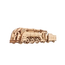 Bouwpakket Mini Locomotief hout- Mechanisch (Ugears)