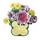 Bouwpakket 3D Model DIY Bloemenmand Magneet- gekleurd- metaal
