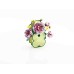 Bouwpakket 3D Model DIY Bloemenmand Magneet- gekleurd- metaal
