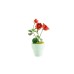 Bouwpakket 3D Model DIY Rode Roos in Pot- gekleurd
