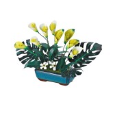 Bouwpakket 3D Model DIY Lelie van de Nijl in Pot- gekleurd