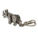 Sleutelhanger Neushoorn- metaal