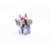 Bouwpakket 3D Model DIY Mand met Vlinderbloemen Magneet- gekleurd- metaal