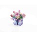 Bouwpakket 3D Model DIY Mand met Vlinderbloemen Magneet- gekleurd- metaal