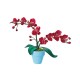 Bouwpakket 3D Model DIY Vlinderorchidee in Pot- gekleurd- metaal