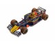 Bouwpakket Formule 1 Racer Geel/ Zwart/ Rood van hout- mechanisch