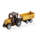 Bouwpakket Tractor met Aanhanger- Pullmechanische- gekleurd- MDF Bouwpakket Tractor met Aanhanger- Pullmechanische- gekleurd- MDF
