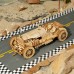 Bouwpakket Grand Prix Auto van hout- mechanisch