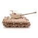 Bouwpakket Sherman M4A3E8- WOII- World of Tanks- hout