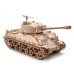 Bouwpakket Sherman M4A3E8- WOII- World of Tanks- hout