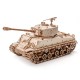 Bouwpakket Sherman M4A3E8- WOII- World of Tanks- hout
