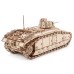 Bouwpakket Tank Char B1- WOII- World of Tanks- hout