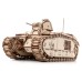 Bouwpakket Tank Char B1- WOII- World of Tanks- hout