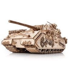Bouwpakket Tank Maus 'Wüstenschiff' - WOII- World of Tanks- hout