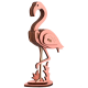 Bouwpakket Houten Flamingo- kleur