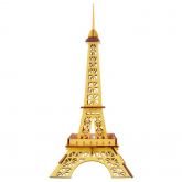 Bouwpakket Eiffeltoren- klein- geel