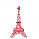 Bouwpakket Eiffeltoren- klein- roze