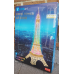 Bouwpakket Eiffeltoren supergroot (106 cm.) met verlichting