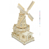 Bouwpakket Molen met LED-verlichting